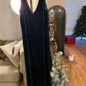 Lauren by Ralph Lauren Hunter Green Velvet Dress